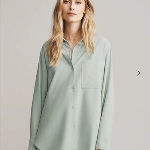 RHONE Light Sage Green Button-Down Shirt